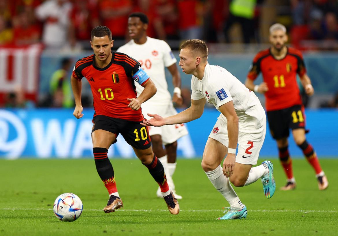 Mundial Qatar 2022, Bélgica vs. Canadá. Foto: REUTERS.