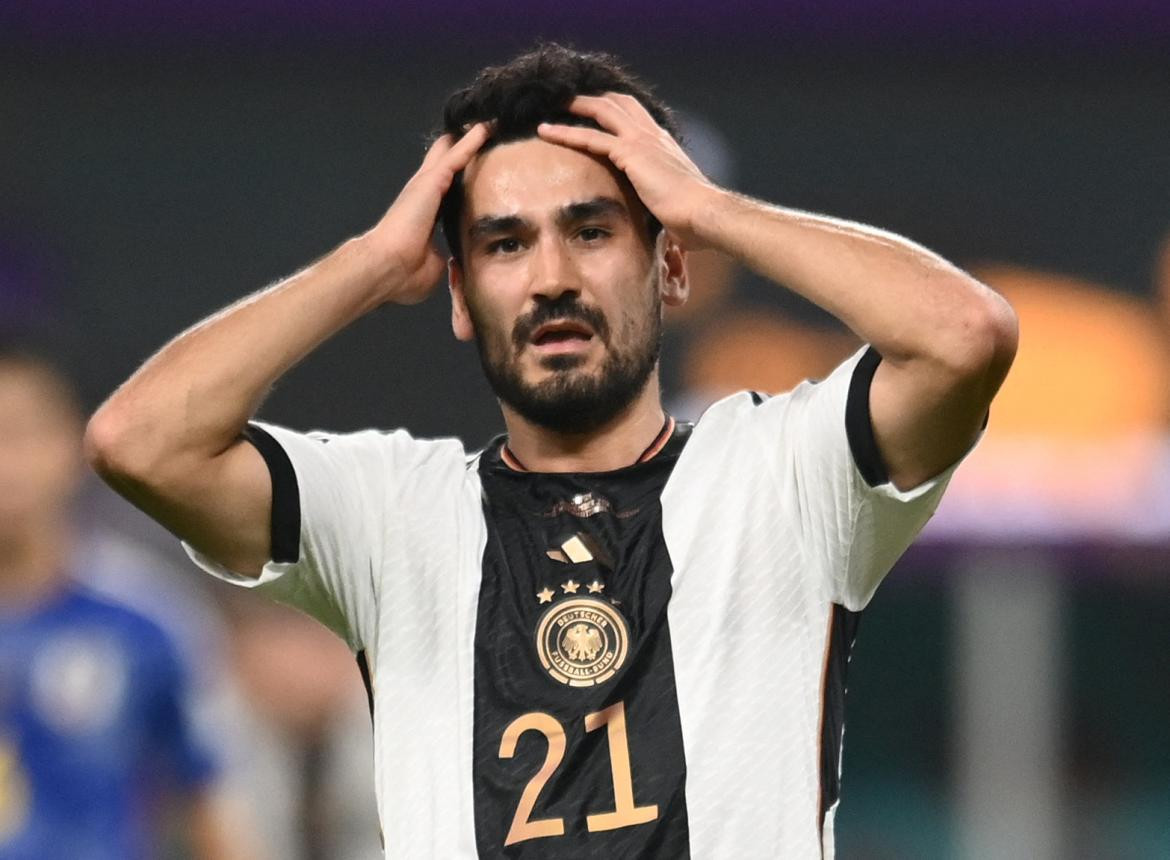 Ilkay Gundogan en la Selección de Alemania. Foto: REUTERS.