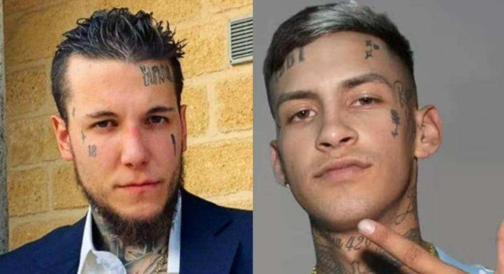 Alex Caniggia y L-Gante. Foto: NA.