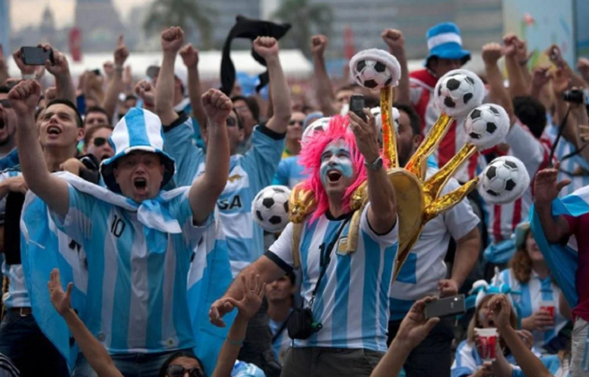 Hinchas Selección argentina. Foto: NA