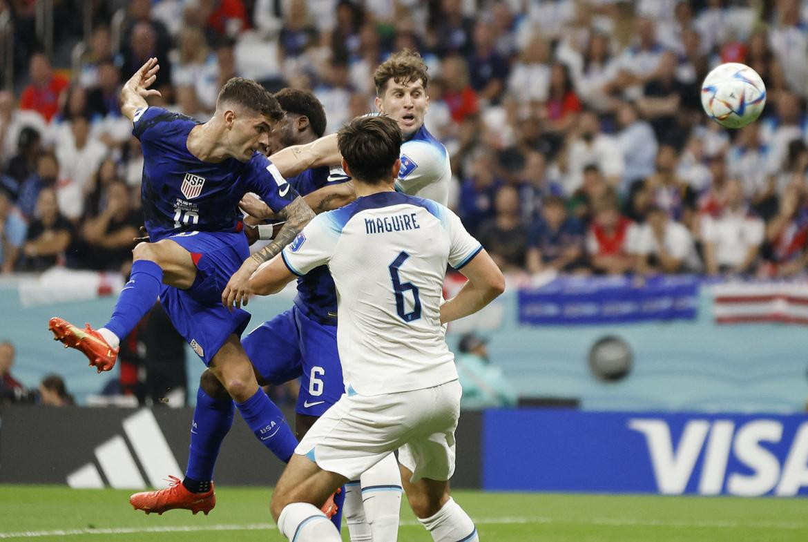 Inglaterra vs Estados Unidos, Mundial Qatar 2022. Foto: REUTERS