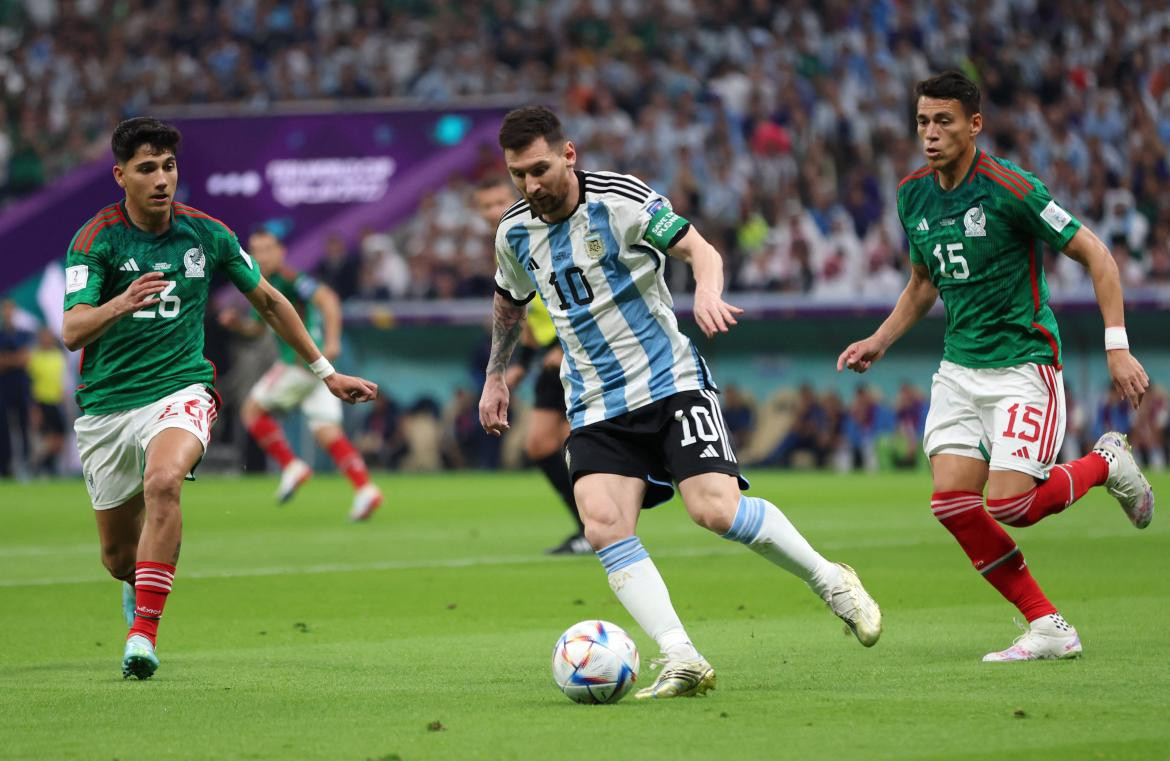 Lionel Messi, Argentina vs México, Mundial Qatar. Foto: REUTERS