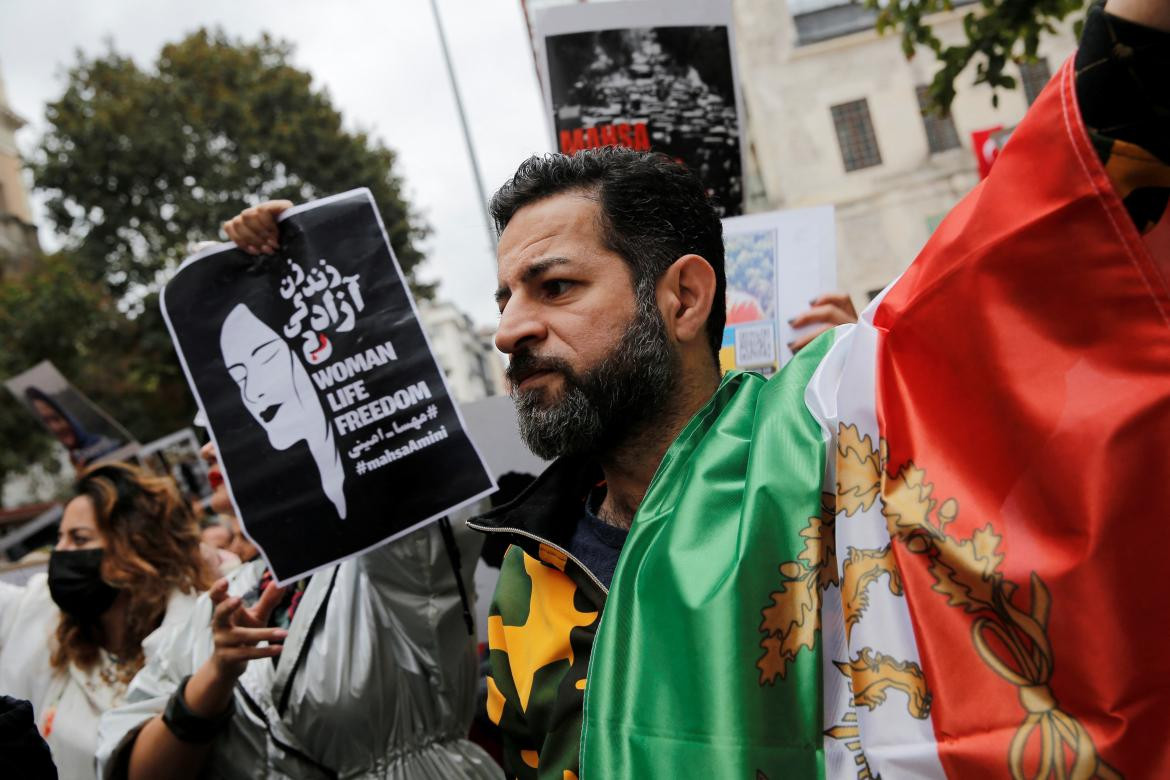 Las protestas en Irán por Mahsa Amini. Foto: Reuters.