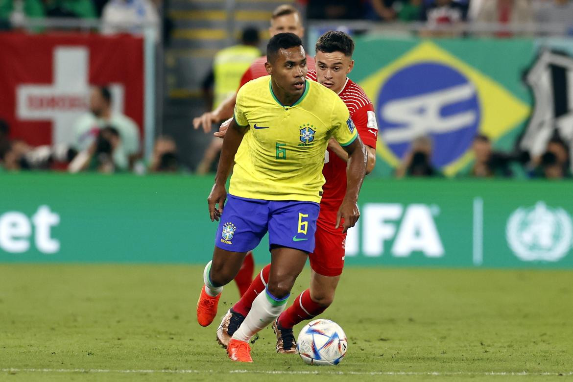 Alex Sandro en Brasil. Foto: EFE.