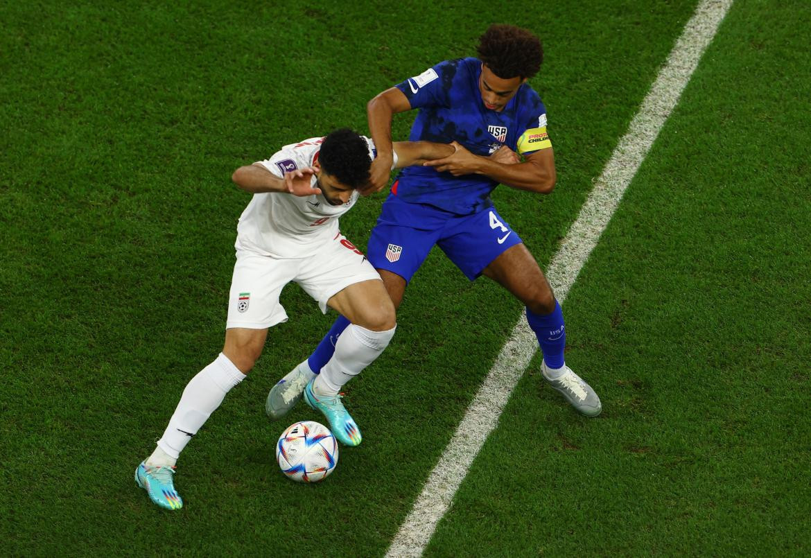 Mundial Qatar 2022, Estados Unidos vs. Irán. Foto: REUTERS.