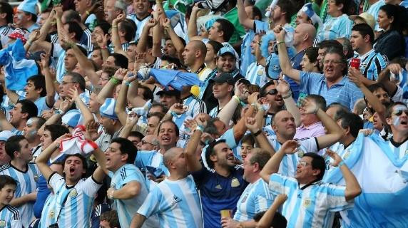 Hinchas argentinos. Foto: NA.