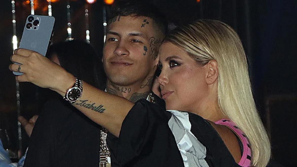 L-Gante y Wanda Nara. Foto: Instagram