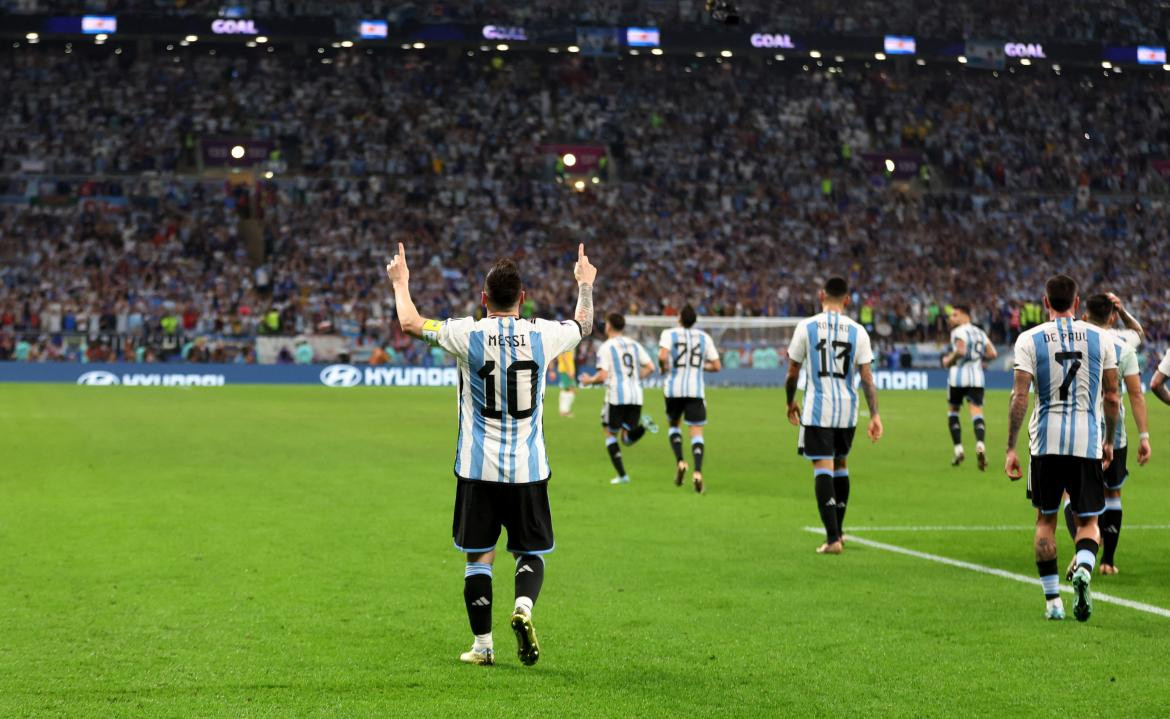 Festejo gol Messi. Foto: Reuters