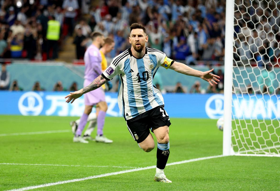 Lionel Messi, la figura de Argentina-Australia; Qatar 2022. Foto: Reuters.