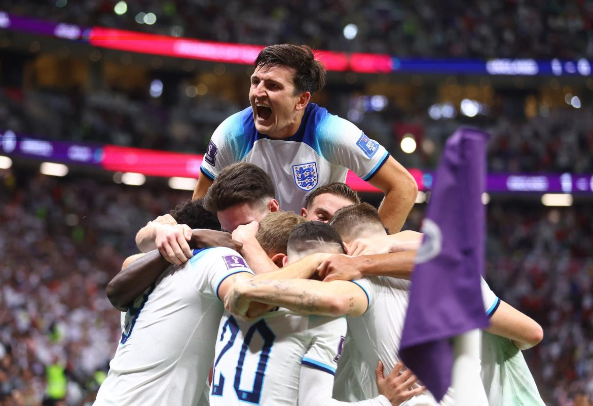 Foto final; Inglaterra-Senegal; Qatar 2022. Foto: Reuters.