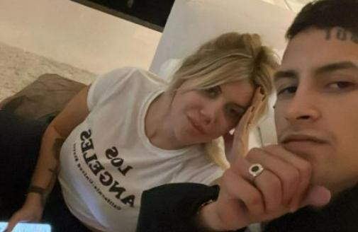 Wanda Nara y L-Gante. Foto: Instagram/l-gante