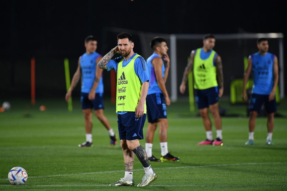 Entrenamiento de la Selección Argentina. Foto: Télam