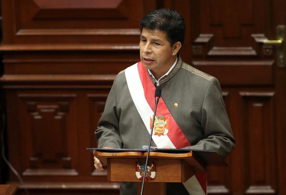 Pedro Castillo, presidente de Perú. Foto: REUTERS