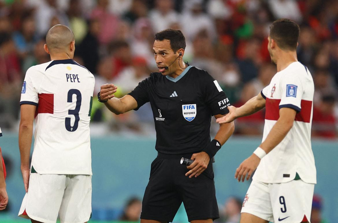 Facundo Tello en el Mundial de Qatar. Foto: REUTERS.