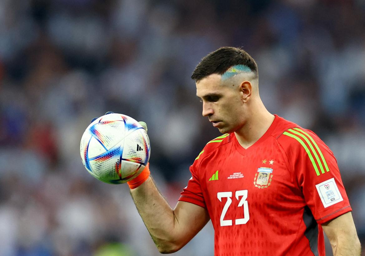 Emiliano Martínez; Selección Argentina; Qatar 2022. Foto: Reuters.