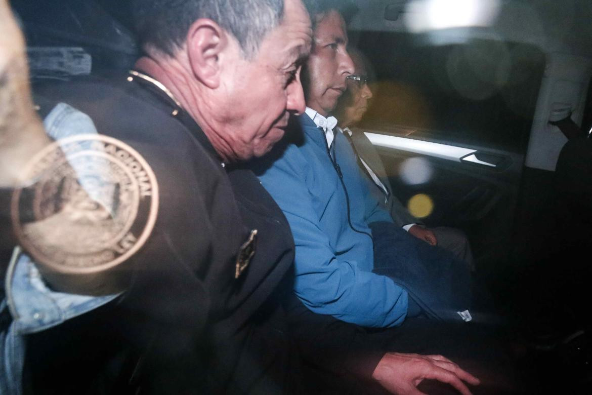 Pedro Castillo detenido. Foto: EFE.