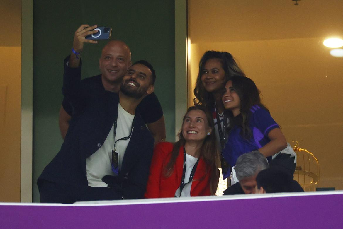 Argentina vs Países Bajos. Familia Messi. Foto: REUTERS	