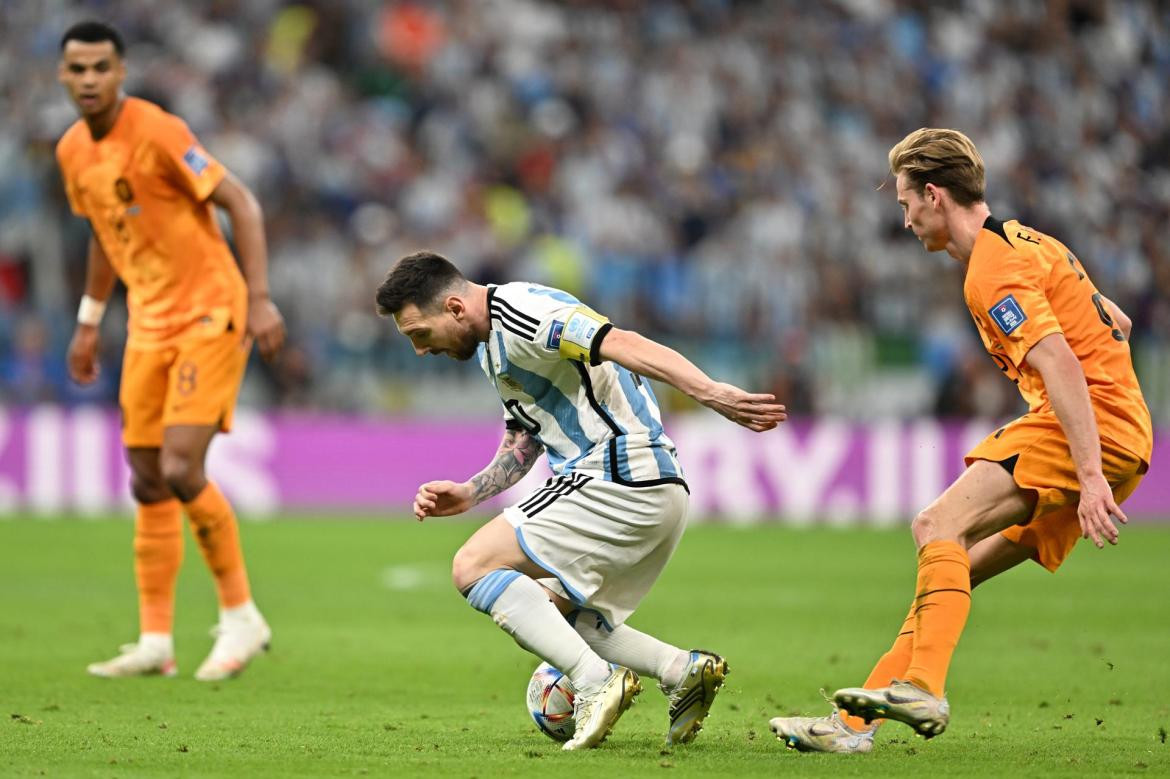 Argentina vs Países Bajos. Foto: EFE	