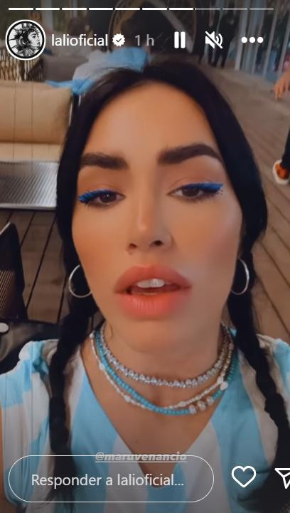 El maquillaje de Lali. Foto: Instagram.