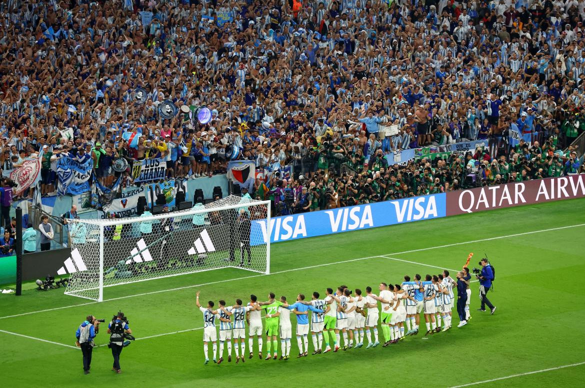 Mundial Qatar 2022 - Argentina vs. Croacia - Semifinal. Foto: Reuters.	