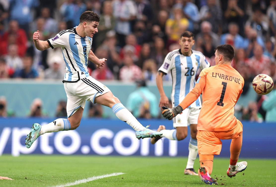 Julián Álvarez, Selección Argentina. Foto: NA.