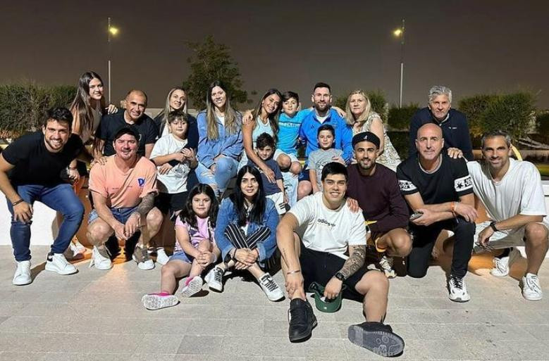 Leo Messi recibió a toda su familia. Foto: Instagram/leomessi.