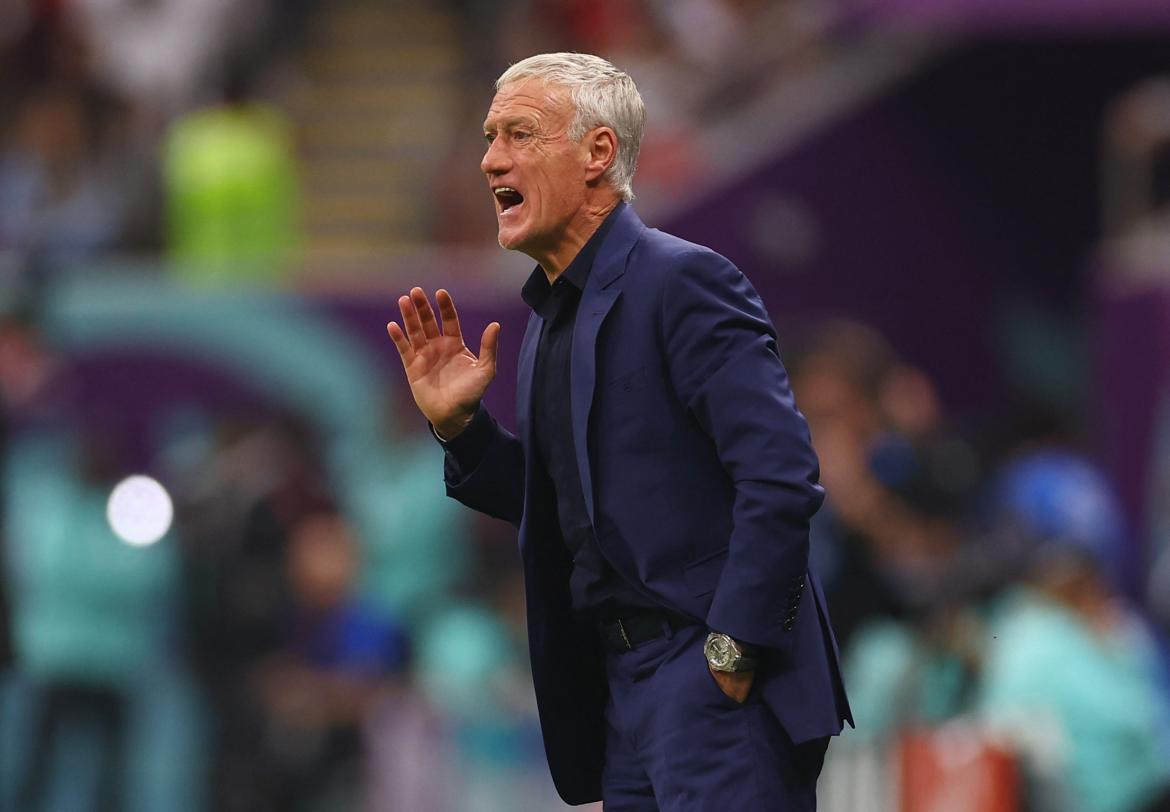 Didier Deschamps en el Mundial de Qatar 2022. Foto: REUTERS.