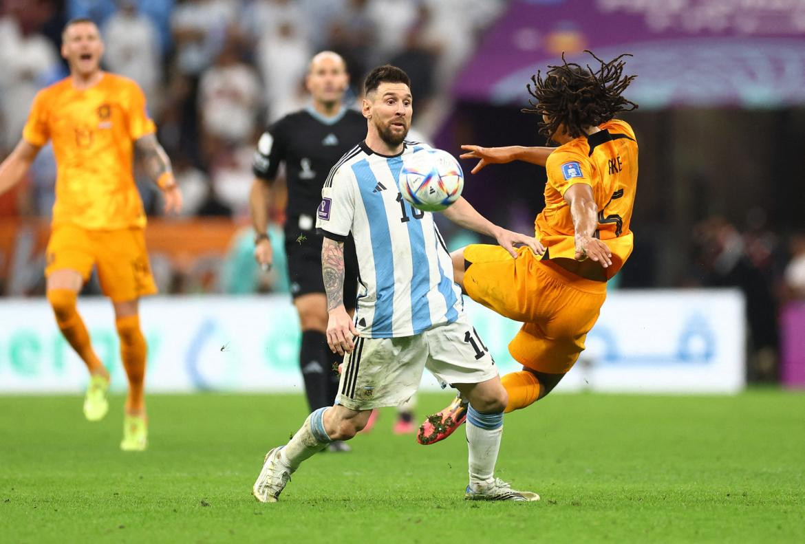 Lionel Messi frente a Países Bajos en el Mundial Qatar 2022. Foto: REUTERS.