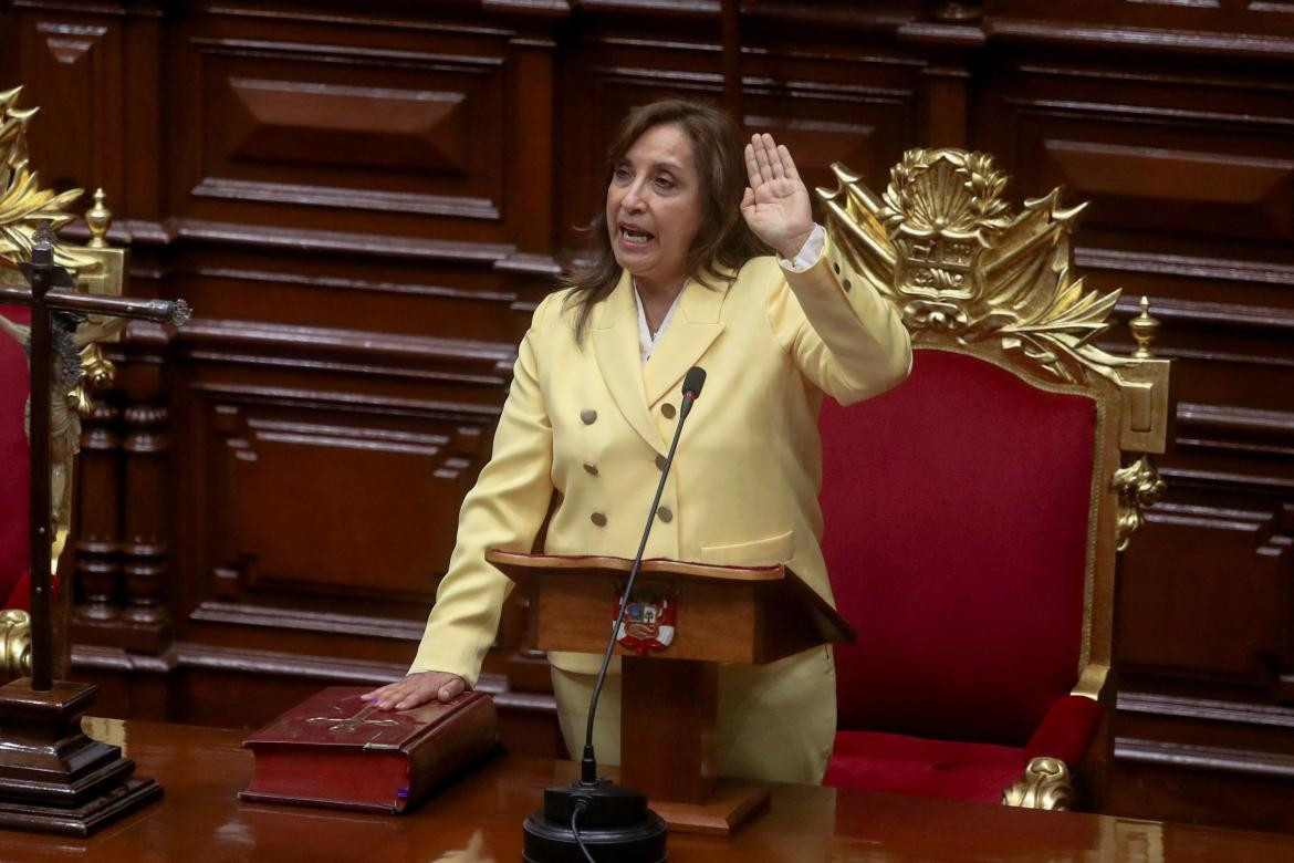 Dina Boluarte, Perú. Foto: REUTERS