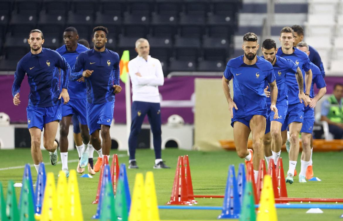 Entrenamiento de la selección francesa_Reuters