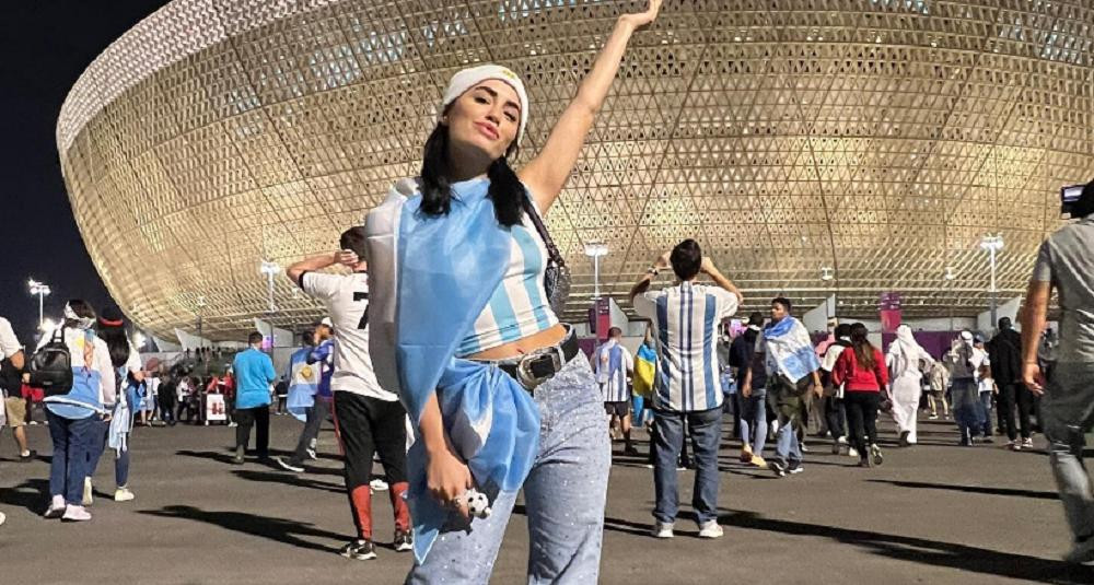 Lali Espósito en Qatar. Foto: Instagram/lalioficial.