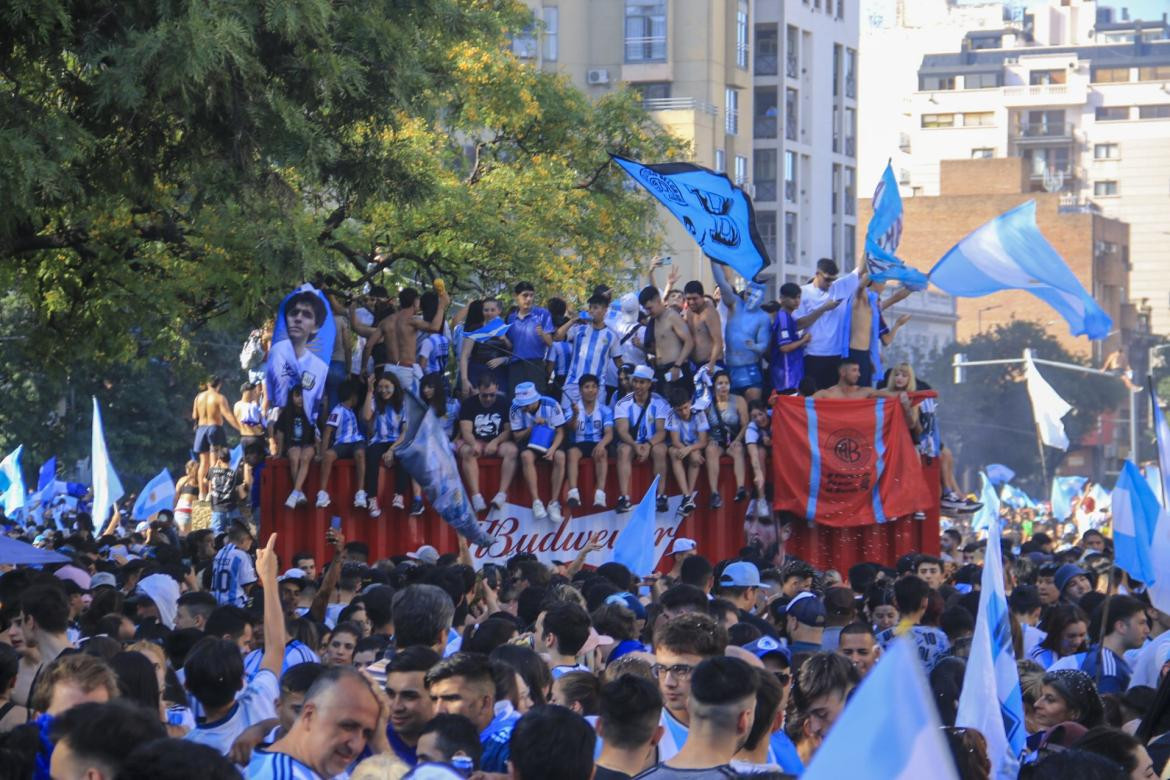 Festejos en el Obelisco por la Selección, NA