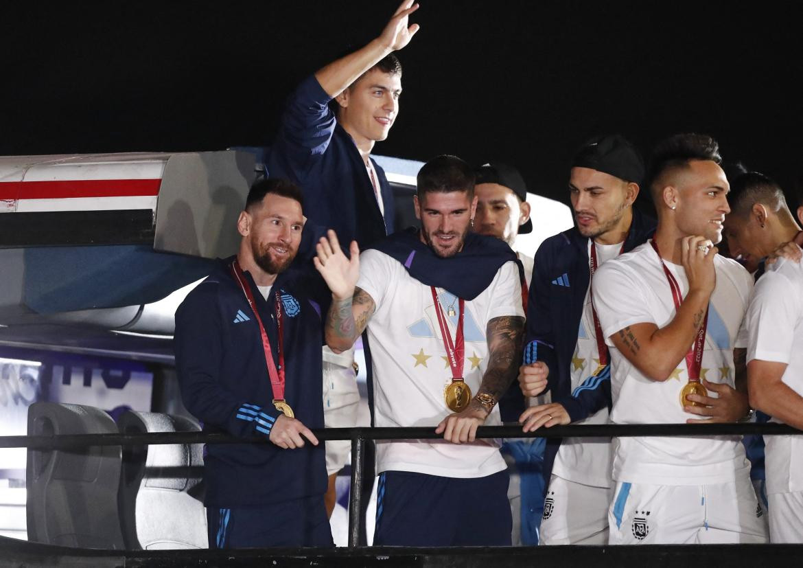 Llegada de la Selección a Ezeiza, Reuters