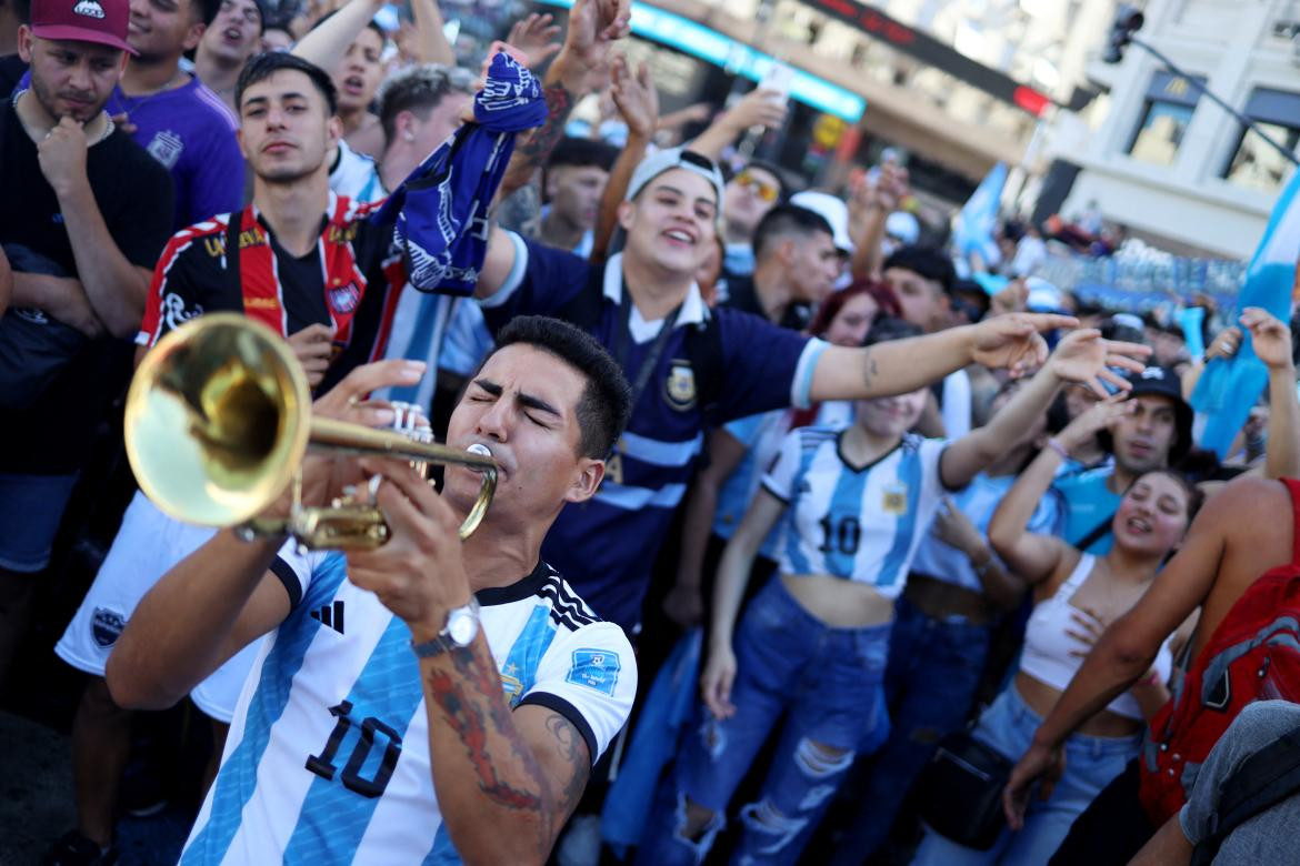 Festejos en Buenos Aires. Foto: Reuters.