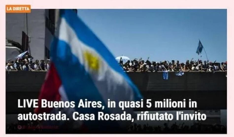 Medios del mundo reflejaron el festejo argentino.