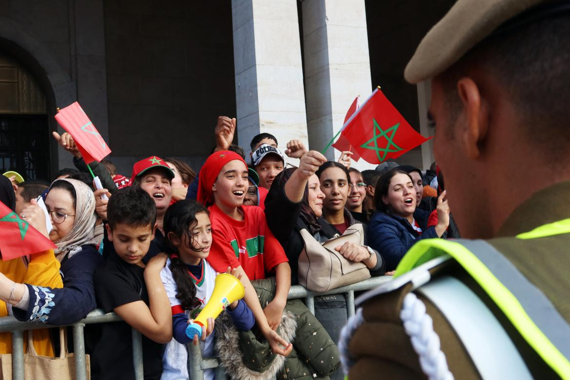 Multitudinaria recepción al seleccionado de Marruecos tras el Mundial. REUTERS