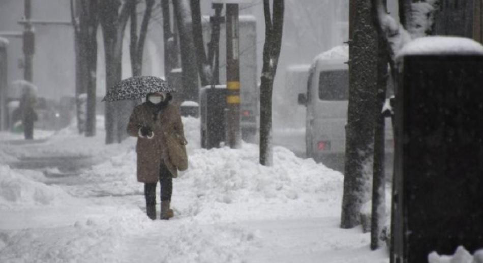 Fuertes nevadas en Japón. Foto: NA.