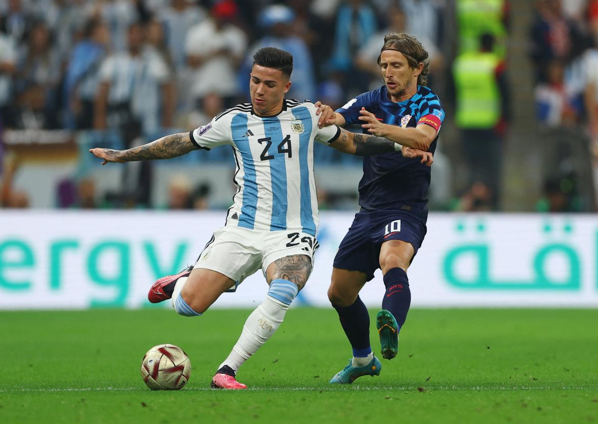 Enzo Fernández, Selección Argentina. Foto: NA.