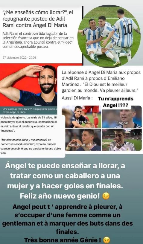 La esposa de Di María defendió a su marido. Foto: NA.