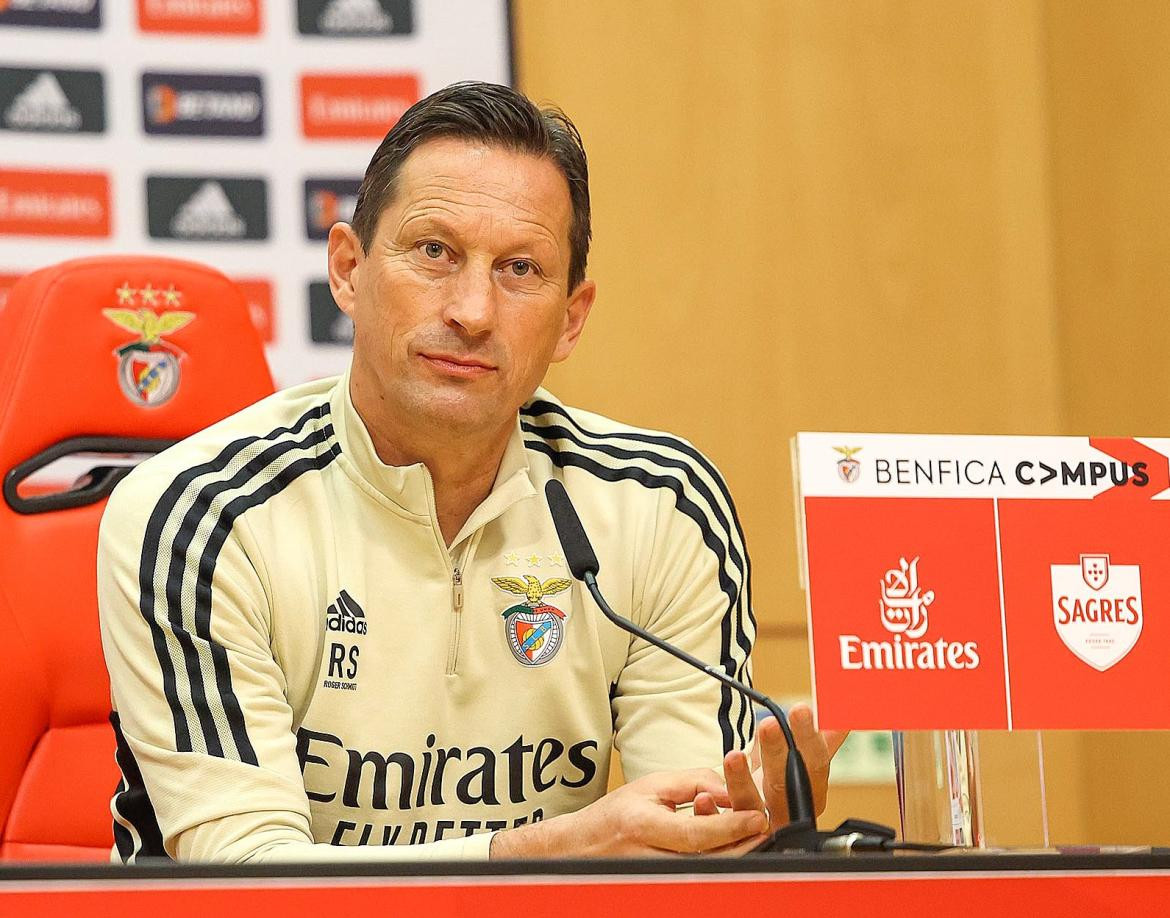 Roger Schmidt, técnico del Benfica. Foto: @SLBenfica.