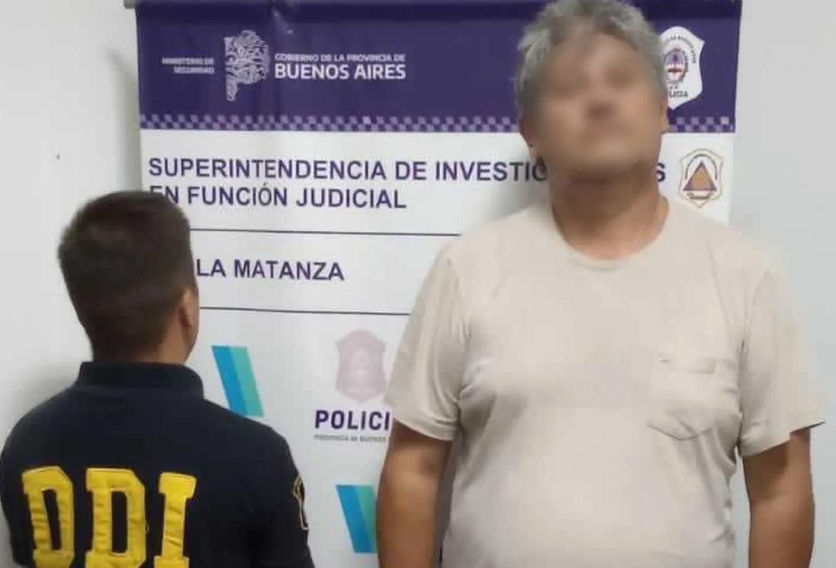 Portero denunciado por abuso sexual. Foto: DDI La Matanza