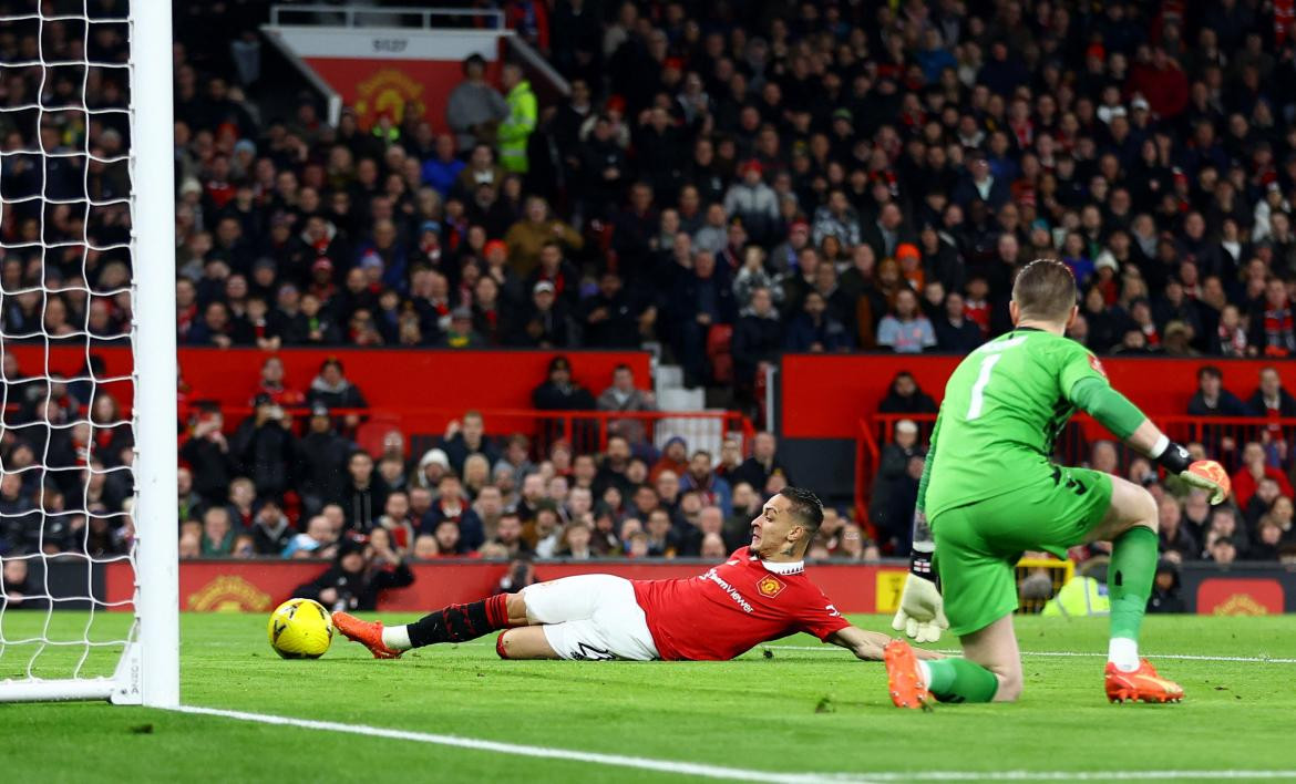 Gol de Antony vs. Everton; FA Cup. Foto: Reuters.