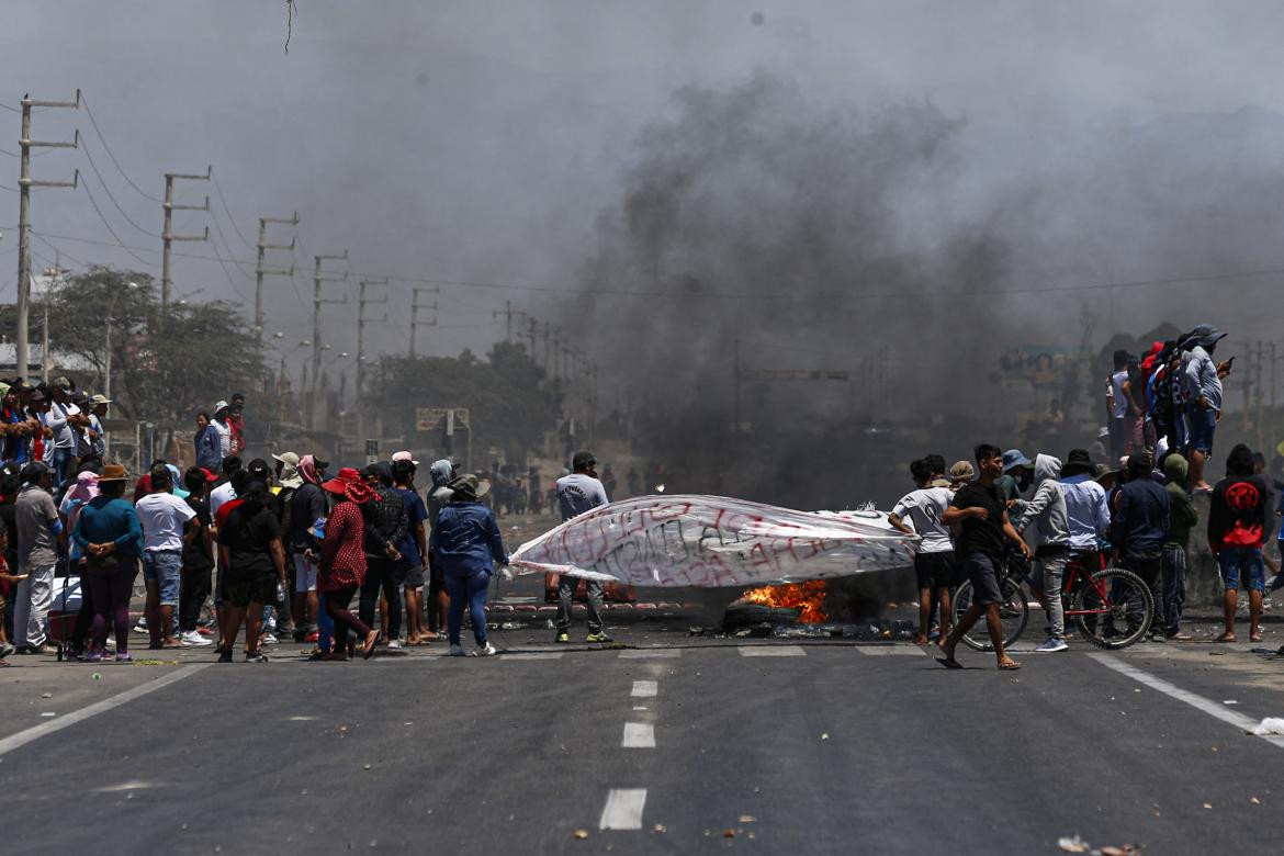 Protestas en Perú. Foto: Télam