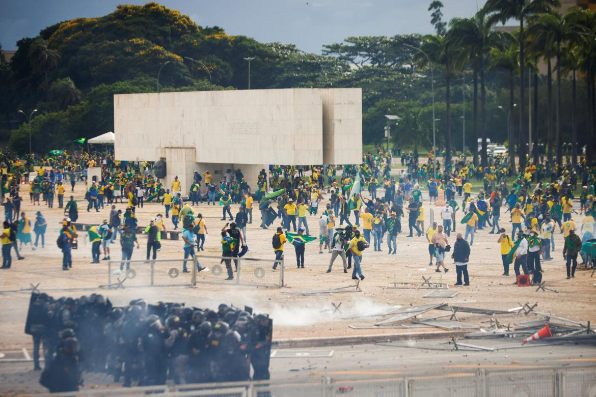 Incidentes en el Palacio de Planalto 4, Brasil. Foto: Reuters.