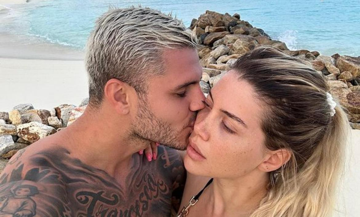 Mauro Icardi y Wanda Nara. Foto: Instagram/mauroicardi