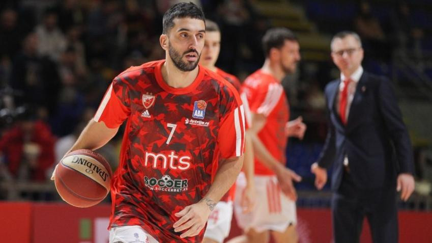 Facundo Campazzo en el Estrella Roja. Foto: NA.