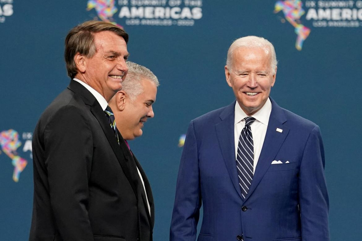 Joe Biden y Jair Bolsonaro. Foto: REUTERS