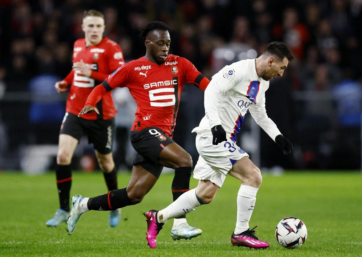 Lionel Messi 30; Stade Rennais-PSG. Foto: Reuters.