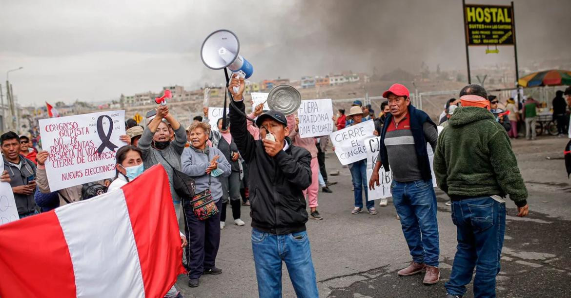 Marchas en Perú. Foto: REUTERS