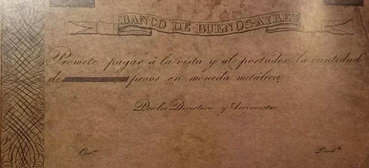 El primer billete impreso en nuestro país, una verdadera tentación para los falsificadores